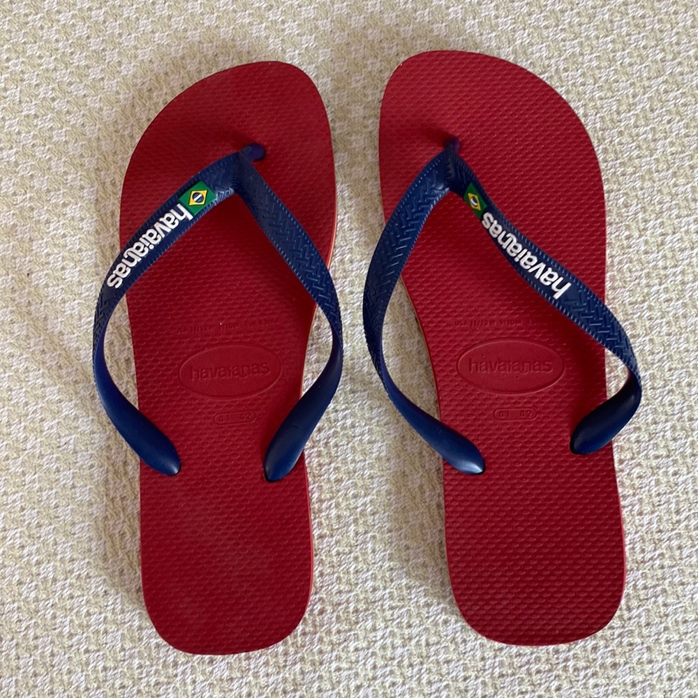 Havaianas Brazil Logo flip flop size 11/12 women, 9/10 men, eur 43/44